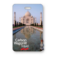 Lenticular Luggage Tag .040 (2.625" x 4.06") Full Color Custom 3D Imprint on front / Clear Pocket